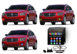 Dodge-Caliber-2007, 2008, 2009, 2010, 2011, 2012-LED-Halo-Fog Lights-RGB-WiFi Remote-DO-CB0712-V3FWI