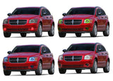 Dodge-Caliber-2007, 2008, 2009, 2010, 2011, 2012-LED-Halo-Headlights-RGB-No Remote-DO-CB0712-V3H