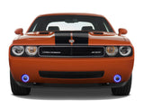 Dodge-Challenger-2008, 2009, 2010, 2011, 2012, 2013, 2014-LED-Halo-Fog Lights-ColorChase-No Remote-DO-CL0814-CCF-WPE