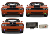Dodge-Challenger-2008, 2009, 2010, 2011, 2012, 2013, 2014-LED-Halo-Fog Lights-RGB-RF Remote-DO-CL0814-V3FRF-WPE
