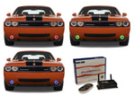 Dodge-Challenger-2008, 2009, 2010, 2011, 2012, 2013, 2014-LED-Halo-Fog Lights-RGB-WiFi Remote-DO-CL0814-V3FWI-WPE