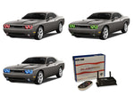 Dodge-Challenger-2008, 2009, 2010, 2011, 2012, 2013, 2014-LED-Halo-Headlights-RGB-WiFi Remote-DO-CLNP0814-V3HWI