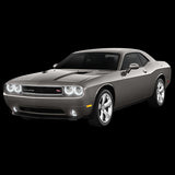 Dodge-Challenger-2008, 2009, 2010, 2011, 2012, 2013-LED-Halo-Headlights and Fog Lights-White-RF Remote White-DO-CLNP0814-WHFRF