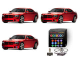 Dodge-Charger-2005, 2006, 2007, 2008, 2009, 2010-LED-Halo-Fog Lights-RGB-RF Remote-DO-CR0510-V3FRF