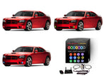 Dodge-Charger-2005, 2006, 2007, 2008, 2009, 2010-LED-Halo-Fog Lights-RGB-WiFi Remote-DO-CR0510-V3FWI
