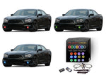 Dodge-Charger-2011, 2012, 2013, 2014-LED-Halo-Fog Lights-RGB-Colorfuse RF Remote-DO-CR1114-V3FCFRF