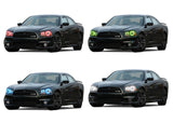 Dodge-Charger-2011, 2012, 2013, 2014-LED-Halo-Headlights-RGB-No Remote-DO-CR1114-V3H