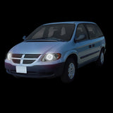 Dodge-Caravan-2001, 2002, 2003, 2004, 2005, 2006, 2007-LED-Halo-Headlights-RGB-Bluetooth RF Remote-DO-CV0107-V3HBTRF