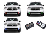 Dodge-Durango-2011, 2012, 2013-LED-Halo-Fog Lights-RGB-Colorfuse RF Remote-DO-DU1113-V3FCFRF