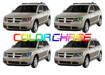 Dodge-Journey-2009, 2010, 2011, 2012, 2013-LED-Halo-Headlights-ColorChase-No Remote-DO-JO0913-CCH