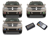 Dodge-Journey-2009, 2010, 2011, 2012, 2013-LED-Halo-Fog Lights-RGB-Colorfuse RF Remote-DO-JO0913-V3FCFRF