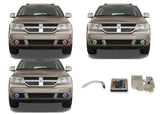 Dodge-Journey-2009, 2010, 2011, 2012, 2013-LED-Halo-Fog Lights-RGB-IR Remote-DO-JO0913-V3FIR
