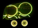 Dodge-Magnum-2005, 2006, 2007-LED-Halo-Headlights and Fog Lights-RGB-Bluetooth RF Remote-DO-MG0507-V3HFBTRF