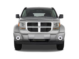 Dodge-Nitro-2007, 2008, 2009, 2010, 2011, 2012-LED-Halo-Fog Lights-White-RF Remote White-DO-NI0712-WFRF