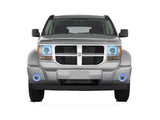 Dodge-Nitro-2007, 2008, 2009, 2010, 2011, 2012-LED-Halo-Headlights and Fog Lights-ColorChase-No Remote-DO-NI0712-CCHF