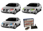 Dodge-Stratus-2001, 2002, 2003, 2004, 2005, 2006-LED-Halo-Headlights-RGB-WiFi Remote-DO-ST0106-V3HWI