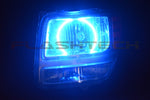 Dodge-Nitro-2007, 2008, 2009, 2010, 2011, 2012-LED-Halo-Headlights-RGB-Bluetooth RF Remote-DO-NI0712-V3HBTRF