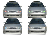 Ford-Contour-1998, 1999, 2000-LED-Halo-Headlights-RGB-No Remote-FO-CO9800-V3H
