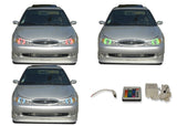 Ford-Contour-1998, 1999, 2000-LED-Halo-Headlights-RGB-IR Remote-FO-CO9800-V3HIR