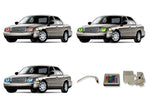 Ford-Crown Victoria-1998, 1999, 2000, 2001, 2002, 2003, 2004, 2005, 2006, 2007, 2008, 2009, 2010, 2011-LED-Halo-Headlights-RGB-IR Remote-FO-CV9801-V3HIR