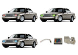 Ford-Crown Victoria-1998, 1999, 2000, 2001, 2002, 2003, 2004, 2005, 2006, 2007, 2008, 2009, 2010, 2011-LED-Halo-Headlights-RGB-IR Remote-FO-CV9801-V3HIR