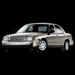 Ford-Crown Victoria-1998, 1999, 2000, 2001, 2002, 2003, 2004, 2005, 2006, 2007, 2008, 2009, 2010, 2011-LED-Halo-Headlights-White-RF Remote White-FO-CV9801-WHRF