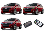Ford-Edge-2011, 2012, 2013, 2014-LED-Halo-Headlights-RGB-Colorfuse RF Remote-FO-ED1114-V3HCFRF