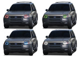 Ford-Escape-2001, 2002, 2003, 2004-LED-Halo-Headlights-RGB-No Remote-FO-ES0104-V3H