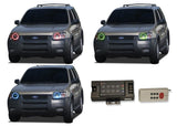 Ford-Escape-2001, 2002, 2003, 2004-LED-Halo-Headlights-RGB-RF Remote-FO-ES0104-V3HRF