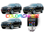 Ford-Explorer-2002, 2003, 2004, 2005-LED-Halo-Fog Lights-ColorChase-No Remote-FO-EX0205-CCF