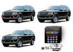 Ford-Explorer-2002, 2003, 2004, 2005-LED-Halo-Fog Lights-RGB-IR Remote-FO-EX0205-V3FIR