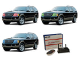 Ford-Explorer-2002, 2003, 2004, 2005-LED-Halo-Headlights-RGB-WiFi Remote-FO-EX0205-V3HWI