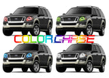 Ford-Explorer-2006, 2007, 2008, 2009, 2010-LED-Halo-Headlights-ColorChase-No Remote-FO-EX0610-CCH