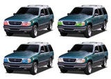Ford-Explorer-1995, 1996, 1997, 1998, 1999, 2000, 2001-LED-Halo-Headlights-RGB-No Remote-FO-EX9501-V3H