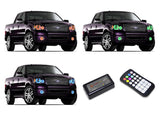Ford-F-150-2004, 2005, 2006, 2007, 2008-LED-Halo-Headlights and Fog Lights-RGB-Colorfuse RF Remote-FO-F10408-V3HFCFRF