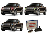 Ford-F-150-2013, 2014-LED-Halo-Headlights-RGB-WiFi Remote-FO-F11314P-V3HWI