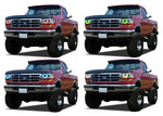 Ford-F-150-1992, 1993, 1994, 1995, 1996-LED-Halo-Headlights-RGB-No Remote-FO-F19296-V3H