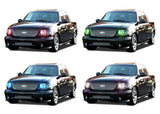 Ford-F150-1997, 1998, 1999, 2000, 2001, 2002, 2003-LED-Halo-Headlights-RGB-No Remote-FO-F19703-V3H