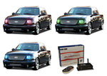 Ford-F150-1997, 1998, 1999, 2000, 2001, 2002, 2003-LED-Halo-Headlights-RGB-WiFi Remote-FO-F19703-V3HWI