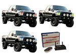 Ford-F-250 Super Duty-2001, 2002, 2003, 2004-LED-Halo-Headlights and Fog Lights-RGB-WiFi Remote-FO-F20104-V3HFWI