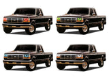 Ford-F-250-1992, 1993, 1994, 1995, 1996, 1997-LED-Halo-Headlights-RGB-No Remote-FO-F29297-V3H