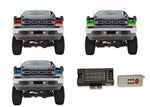 Ford-F-250 Super Duty-1999, 2000, 2001, 2003, 2004-LED-Halo-Headlights-RGB-RF Remote-FO-F29904-V3HRF