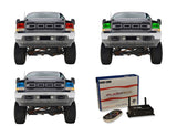 Ford-F-250 Super Duty-1999, 2000, 2001, 2003, 2004-LED-Halo-Headlights-RGB-WiFi Remote-FO-F29904-V3HWI