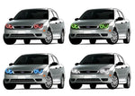 Ford-Focus-2005, 2006, 2007-LED-Halo-Headlights-RGB-No Remote-FO-FC0507-V3H