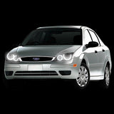 Ford-Focus-2005, 2006, 2007-LED-Halo-Headlights-White-RF Remote White-FO-FC0507-WHRF