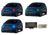 Ford-Fiesta-2011, 2012, 2013-LED-Halo-Headlights-RGB-RF Remote-FO-FI1113-V3HRF