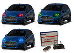 Ford-Fiesta-2011, 2012, 2013-LED-Halo-Headlights-RGB-WiFi Remote-FO-FI1113-V3HWI