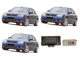 Ford-Mondeo-2000, 2001, 2003, 2004, 2005, 2006, 2007-LED-Halo-Headlights-RGB-RF Remote-FO-MO0007-V3HRF