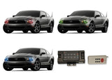 Ford-Mustang-2010, 2011, 2012, 2013-LED-Halo-Headlights-RGB-RF Remote-FO-MU1014-V3HRF