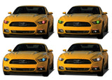 Ford-Mustang-2015, 2016, 2017-LED-Halo-Headlights-RGB-No Remote-FO-MU1516-V3H